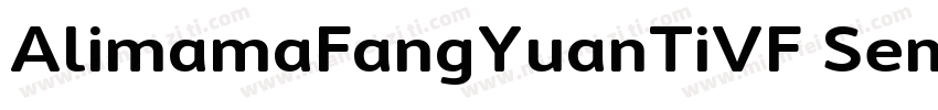AlimamaFangYuanTiVF SemiBoldRound字体转换